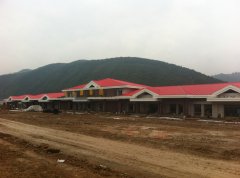 合水縣服務區樹脂瓦工程案例